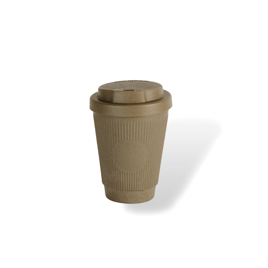 Essential Cardamom Beige Reusable Coffee Cup 10oz