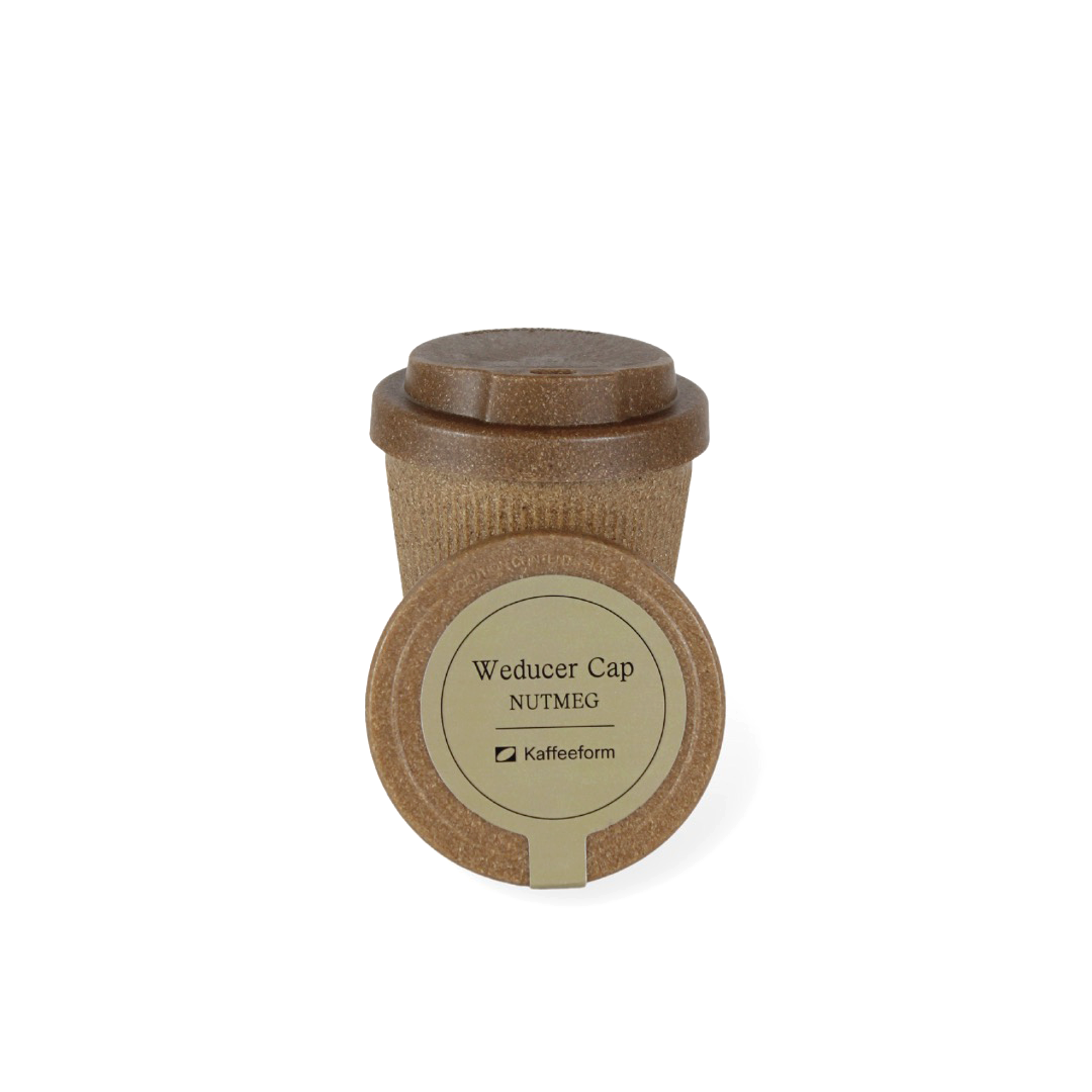 Kaffeform Essential Nutmeg Beige Reusable Coffee Cup 10oz with Lid